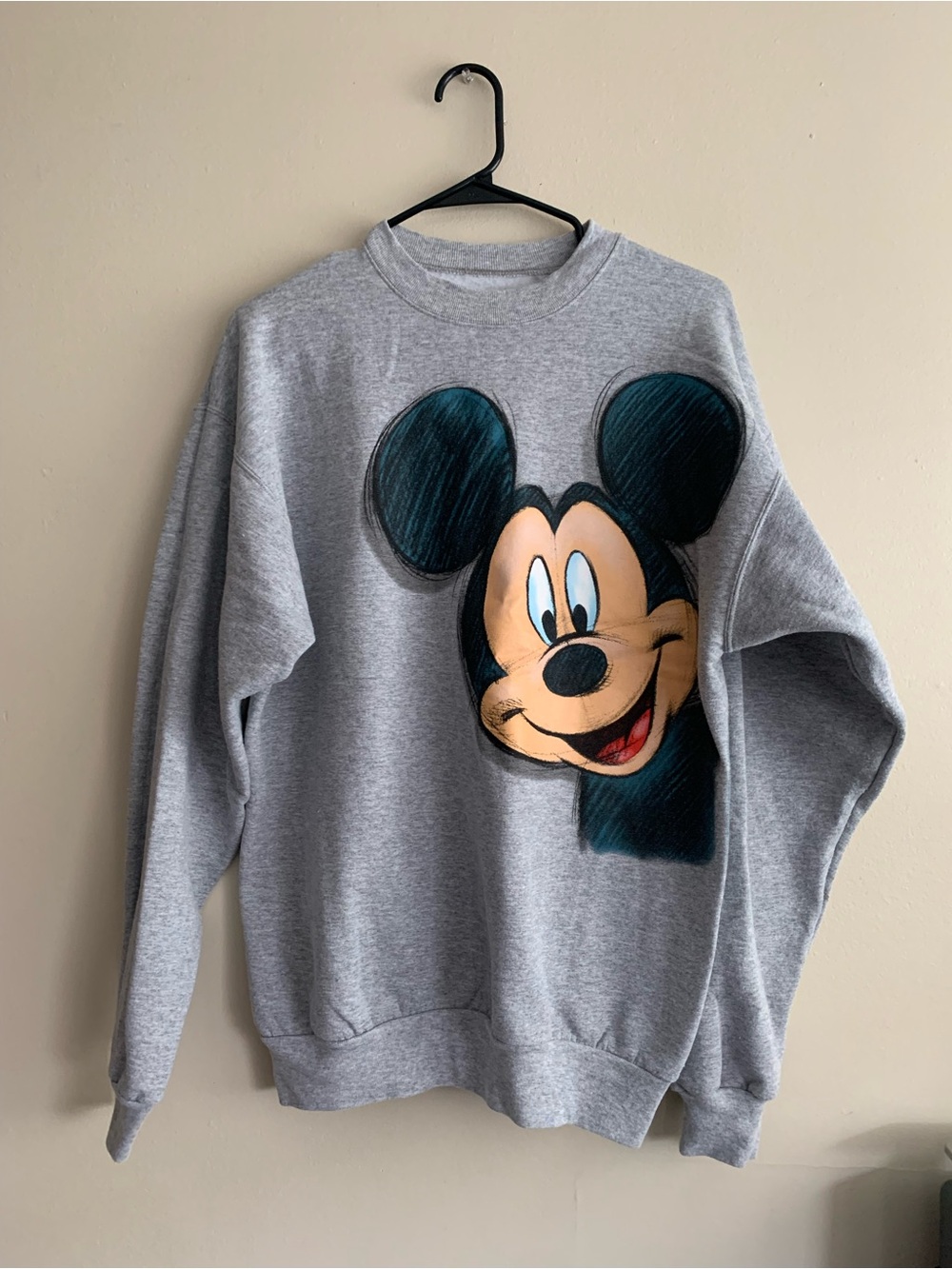 Disneyland Walt Disney World Mickey Mouse Sketch Graphic Hanes Sweatshirt Medium